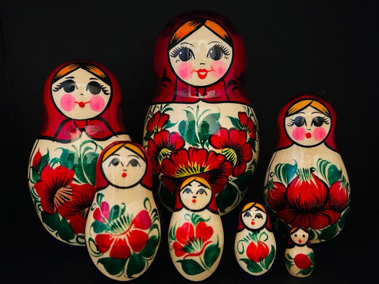 7-Piece Authentic Russian Matryoshka Nesting Dolls